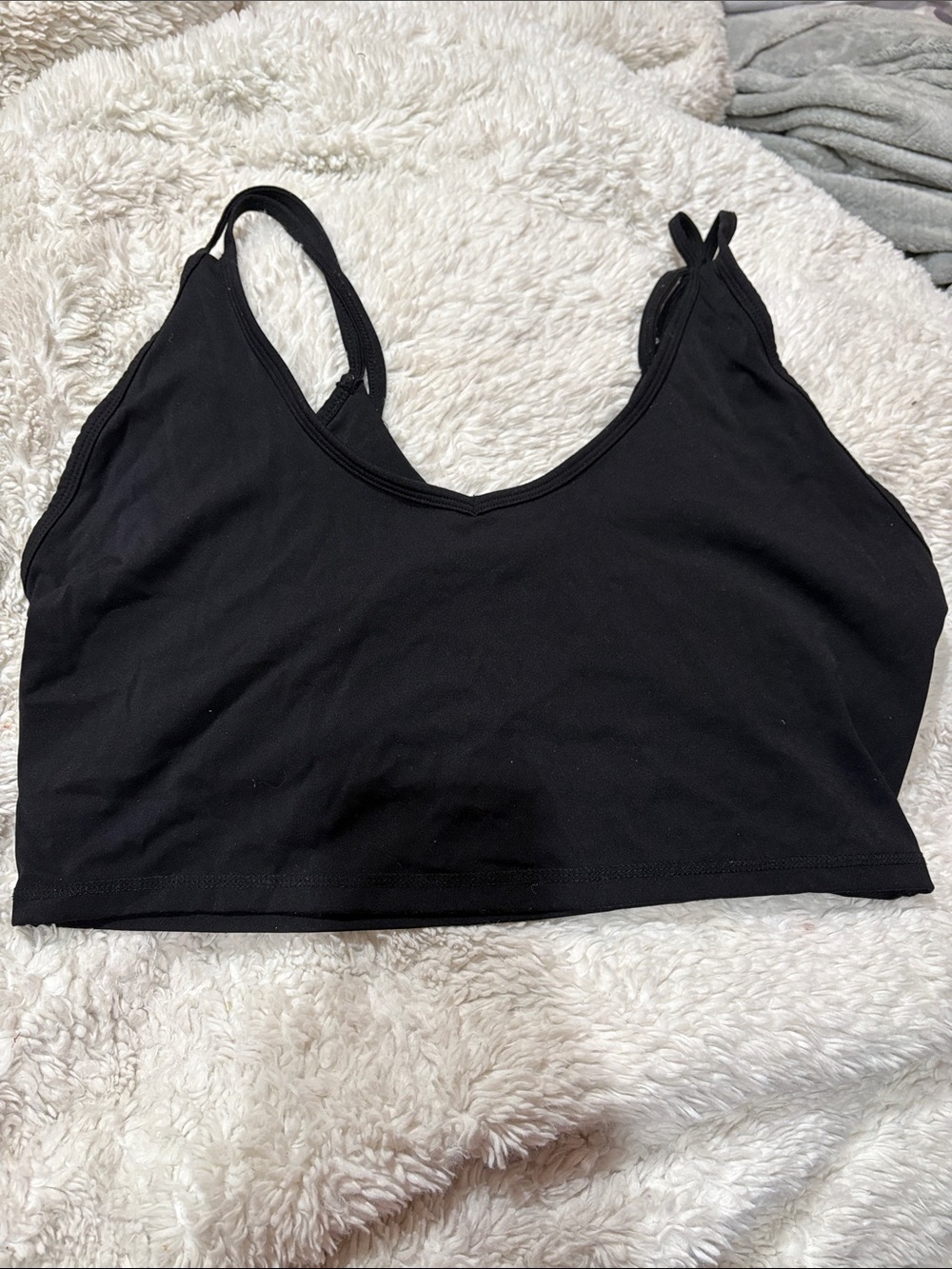 Arizona Jean Company Black V-Neck Crop Camisole